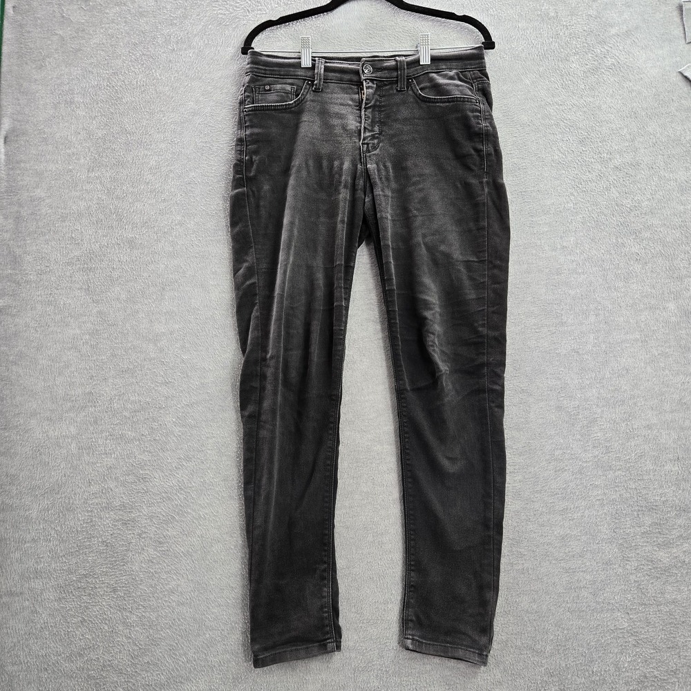Curve Appeal Women Jeans 10 Gray Denim Skinny Mid Rise 27" Inseam READ
